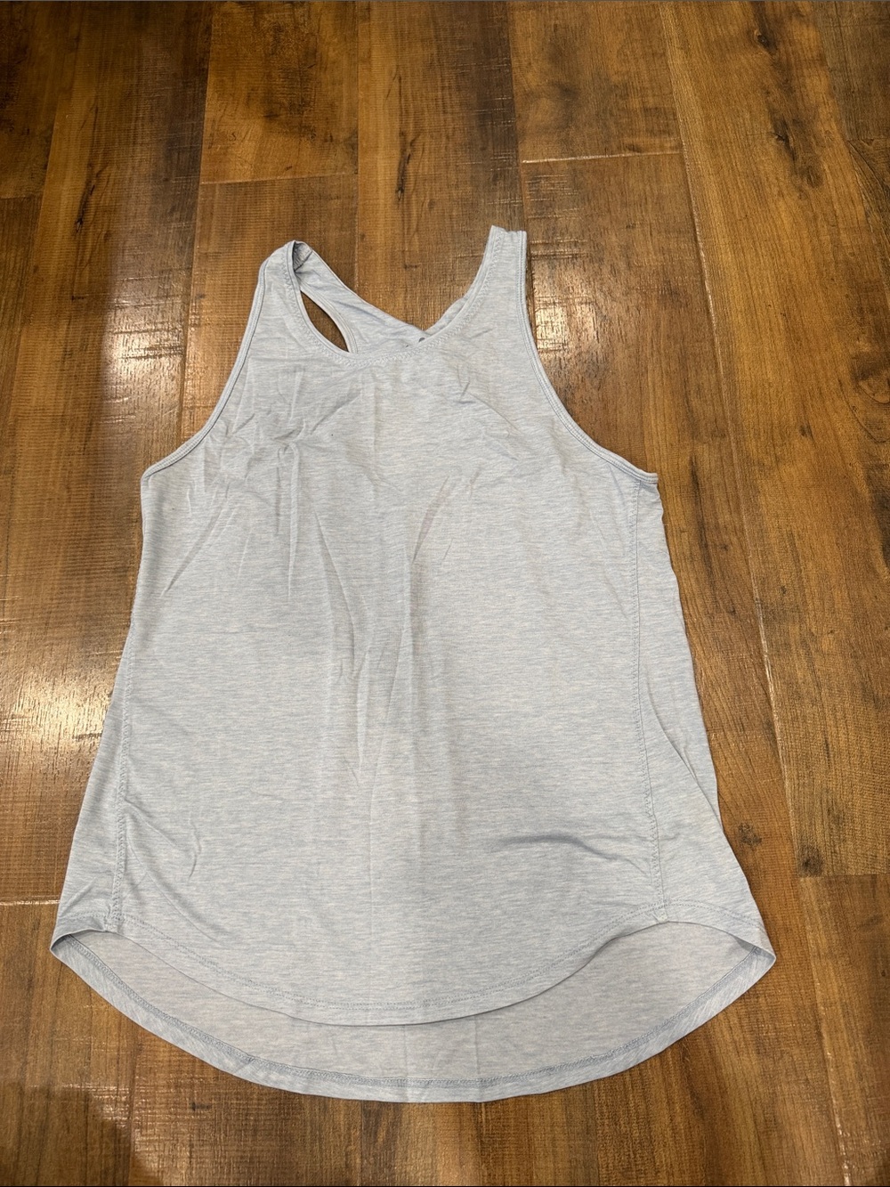 Athleta Light Heather Gray Racerback Training Tank